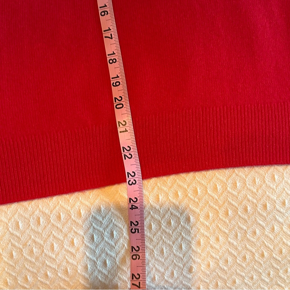 Nordstrom red 100% cashmere crewneck sweater Size XXL - Picture 10 of 13